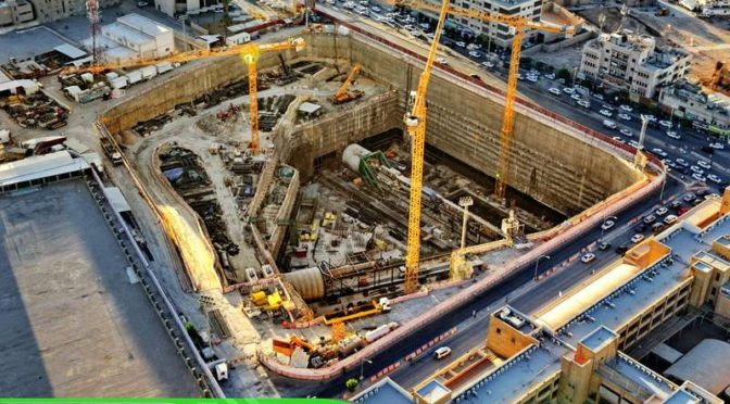 Метрополитен Эр-Рияда: в настоящий момент выполнено 45% работ и проложено 16 км путей на поверхности земли