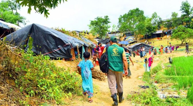 Бригада Центра гуманитарной помощи им.Короля Салмана продолжает осмотр лагерей беженцев-рохинья